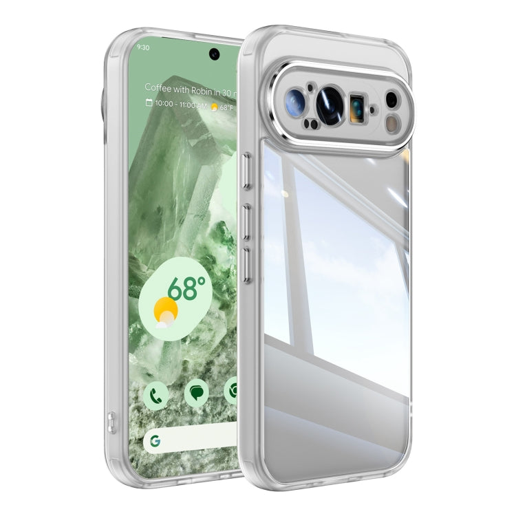 For Google Pixel 9 Pro XL Acrylic Hybrid TPU Armor Shockproof Phone Case(Transparent) by buy2fix