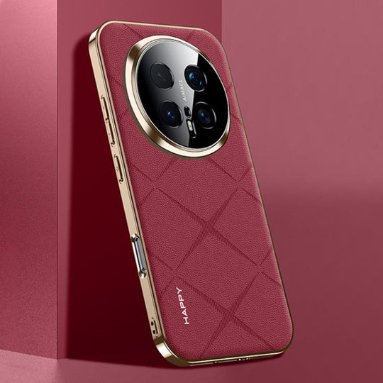 For Honor Magic8 Pro Plain Leather PC Phone Case(Wine Red)