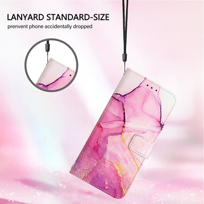 For Tecno Spark Go 2024 / Spark 20C PT003 Marble Pattern Flip Leather Phone Case(Pink Purple Gold) by buy2fix