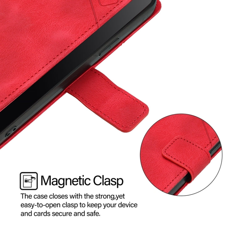For Tecno Spark Go 2024 / Spark 20C Skin Feel Embossed Leather Phone Case(Red) by buy2fix