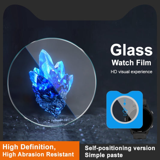 For Garmin Forerunner 955 IMAK Tempered Glass Watch Protective Film Self-contained Positioning Version - Screen Protector by imak | Online Shopping UK | buy2fix