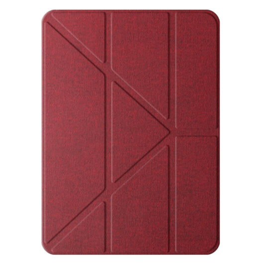 For iPad Air 11 2025 / 2024 Mutural Multi-fold Smart Leather Tablet Case(Red) - iPad Air 11 2025 / 2024 Cases by Mutural | Online Shopping UK | buy2fix