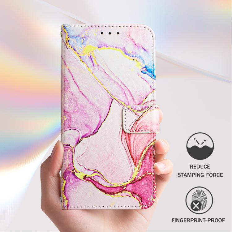 For Google Pixel 10 Pro XL PT003 Marble Pattern Flip Leather Phone Case(Rose Gold) - Google Cases by buy2fix | Online Shopping UK | buy2fix