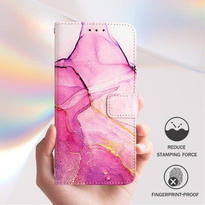 For Google Pixel 10 / 10 Pro PT003 Marble Pattern Flip Leather Phone Case(Pink Purple Gold) - Google Cases by buy2fix | Online Shopping UK | buy2fix
