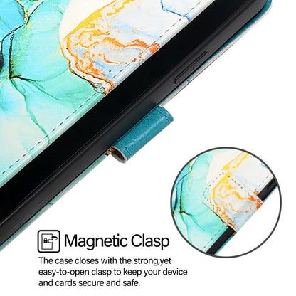 For Google Pixel 10 / 10 Pro PT003 Marble Pattern Flip Leather Phone Case(Green) - Google Cases by buy2fix | Online Shopping UK | buy2fix