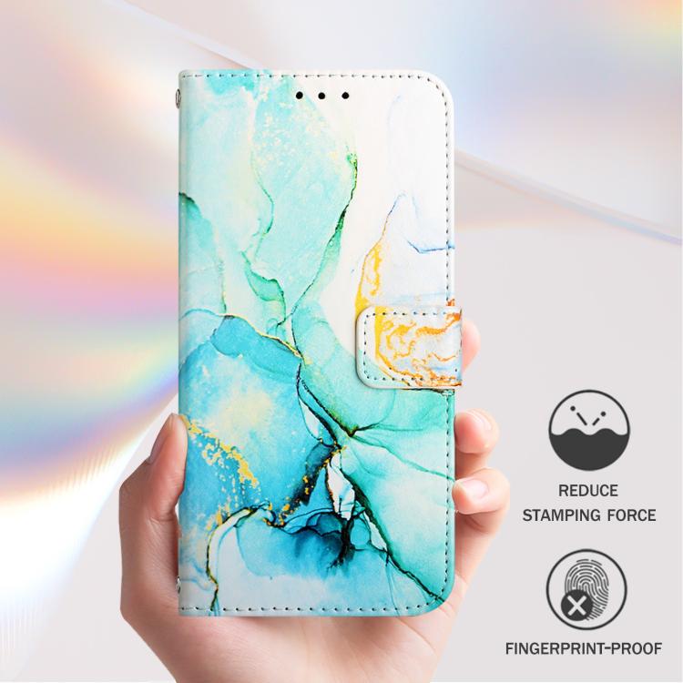 For Google Pixel 10 / 10 Pro PT003 Marble Pattern Flip Leather Phone Case(Green) - Google Cases by buy2fix | Online Shopping UK | buy2fix