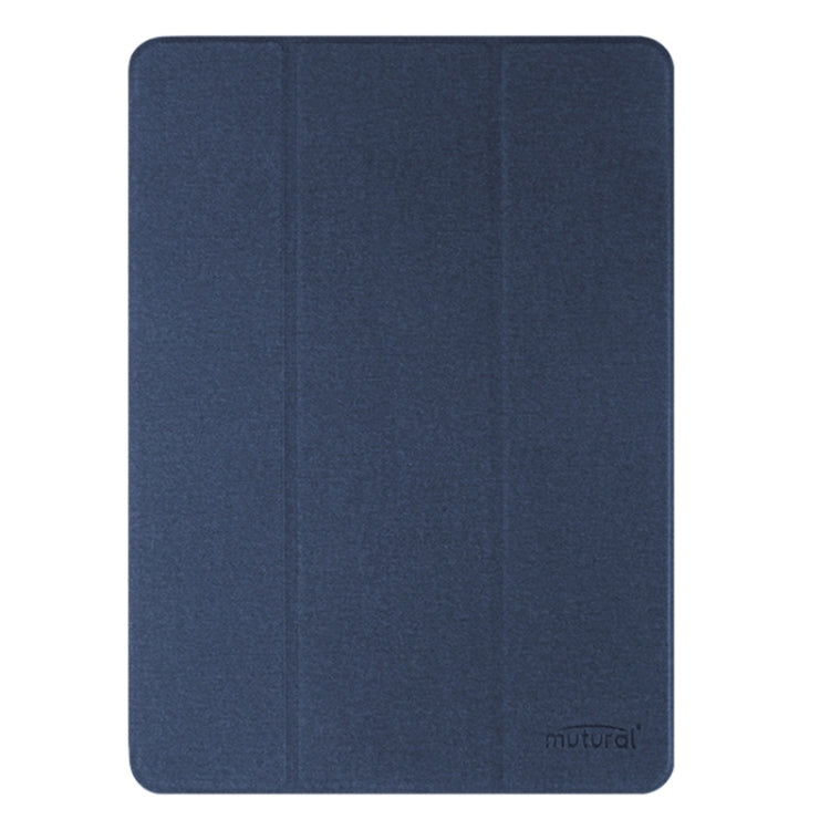 For iPad Pro 13 2025 / 2024 Mutural YASHI Series Tablet Leather Smart Case(Blue) by Mutural