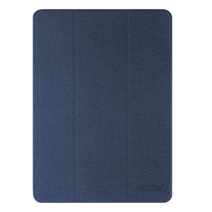 For iPad Pro 11 2025 / 2024 Mutural YASHI Series Tablet Leather Smart Case(Blue) by Mutural