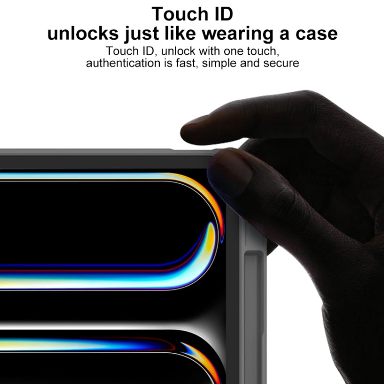 For iPad Pro 11 2025 / 2024 Mutural YASHI Series Tablet Leather Smart Case(Grey) by Mutural