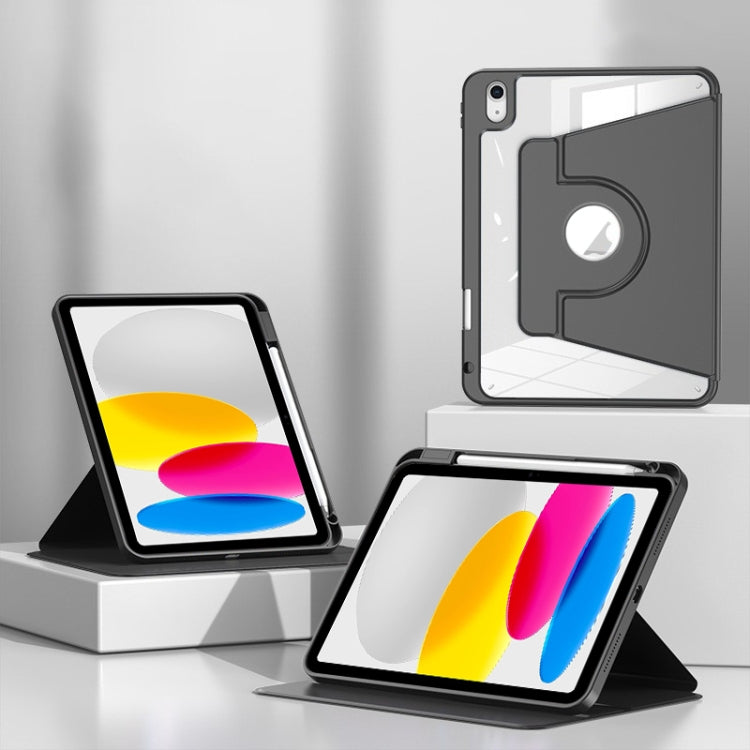 For iPad 2025 / 2022 Magnetic Split Leather Smart Tablet Case with Pen Slot(Black) - iPad 2025 / 2022 Cases by buy2fix | Online Shopping UK | buy2fix