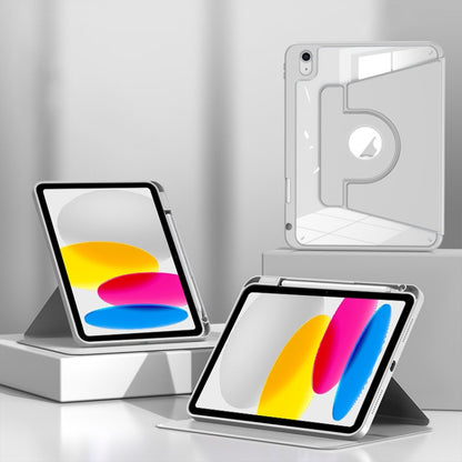 For iPad 2025 / 2022 Magnetic Split Leather Smart Tablet Case with Pen Slot(Grey) - iPad 2025 / 2022 Cases by buy2fix | Online Shopping UK | buy2fix