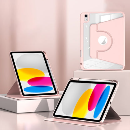 For iPad 2025 / 2022 Magnetic Split Leather Smart Tablet Case with Pen Slot(Pink) - iPad 2025 / 2022 Cases by buy2fix | Online Shopping UK | buy2fix