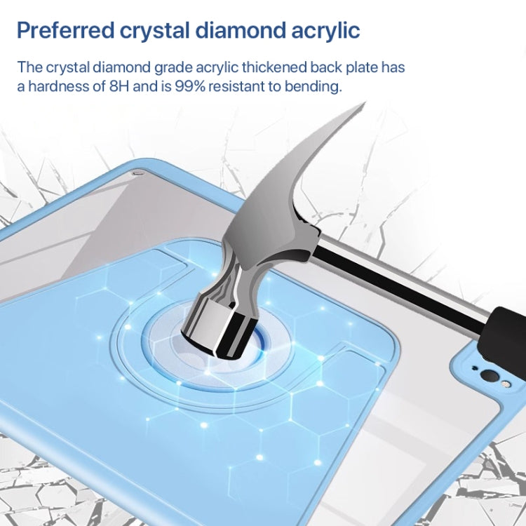 For iPad 2025 / 2022 Magnetic Split Leather Smart Tablet Case with Pen Slot(White) - iPad 2025 / 2022 Cases by buy2fix | Online Shopping UK | buy2fix