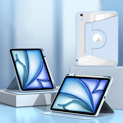 For iPad Air 13 2024 Magnetic Split Leather Smart Tablet Case with Pen Slot(Sky Blue) - iPad Air 13 2025 / 2024 Cases by buy2fix | Online Shopping UK | buy2fix