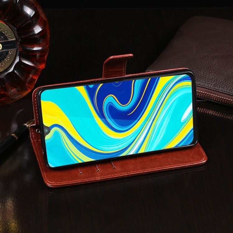 For Cubot P40 idewei Crazy Horse Texture Horizontal Flip Leather Case with Holder & Card Slots & Wallet(Sky Blue) - More Brand by idewei | Online Shopping UK | buy2fix