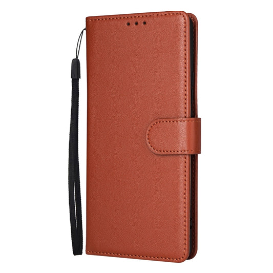 For OPPO Reno11 5G Global 3-Card Slots Multifunctional Leather Phone Case(Brown) - OPPO Cases by buy2fix | Online Shopping UK | buy2fix
