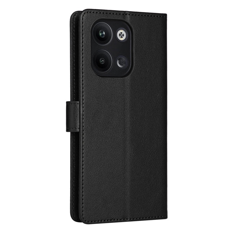 For OPPO Reno9 /9 Pro 5G 3-Card Slots Multifunctional Leather Phone Case(Black) by buy2fix