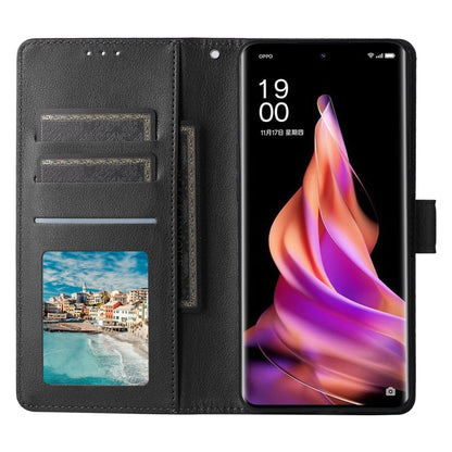 For OPPO Reno9 /9 Pro 5G 3-Card Slots Multifunctional Leather Phone Case(Black) by buy2fix