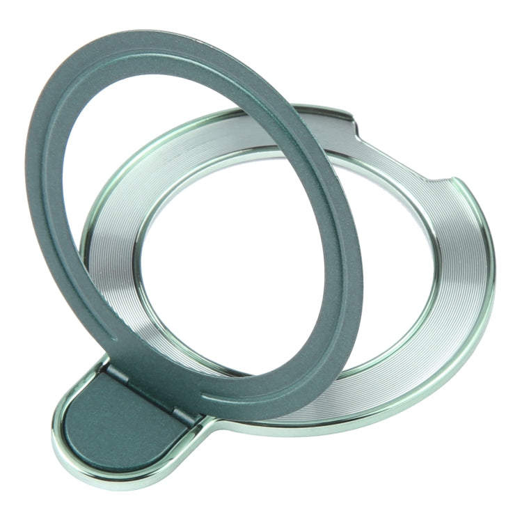 Metal Folding Desktop Phone Bracket(Dark Green) - Ring Holder by buy2fix | Online Shopping UK | buy2fix