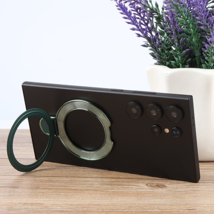 Metal Folding Desktop Phone Bracket(Dark Green) - Ring Holder by buy2fix | Online Shopping UK | buy2fix