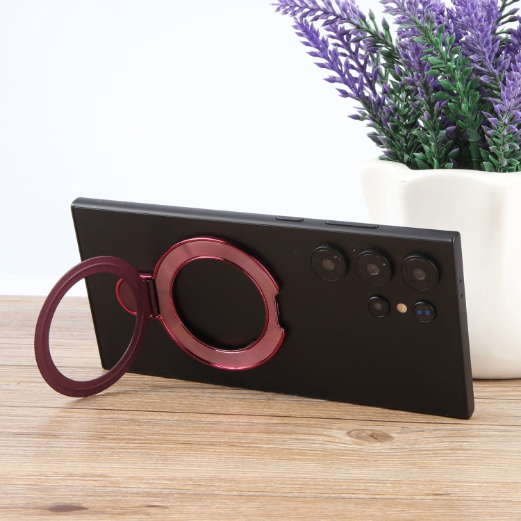 Metal Folding Desktop Phone Bracket(Red) - Ring Holder by buy2fix | Online Shopping UK | buy2fix