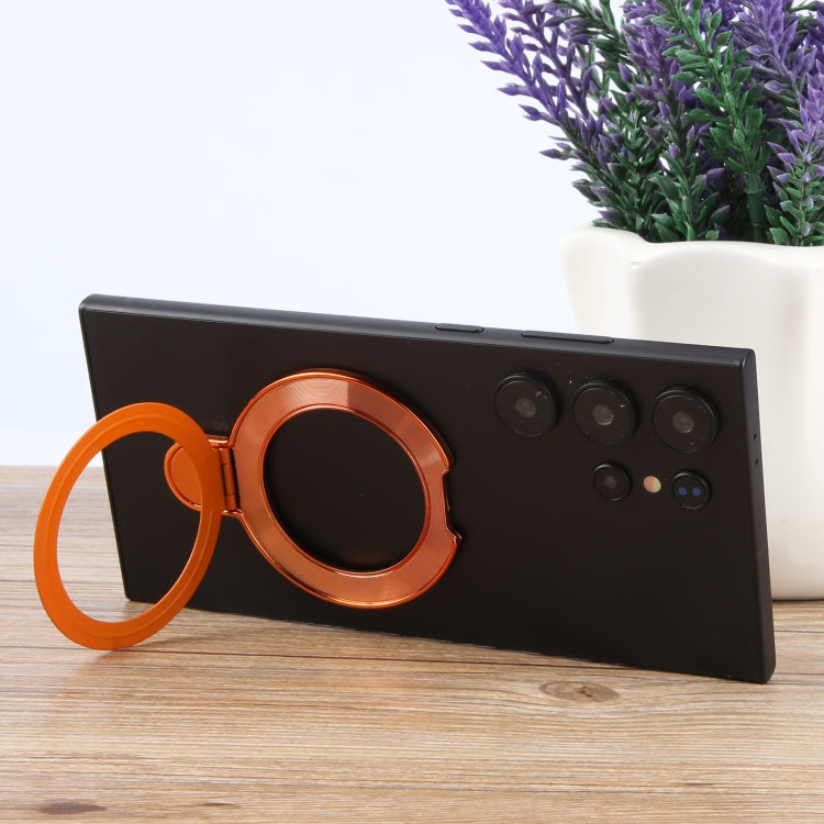 Metal Folding Desktop Phone Bracket(Orange) - Ring Holder by buy2fix | Online Shopping UK | buy2fix