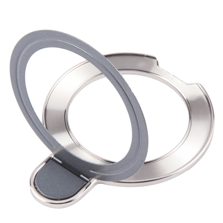 Metal Folding Desktop Phone Bracket(Grey) - Ring Holder by buy2fix | Online Shopping UK | buy2fix