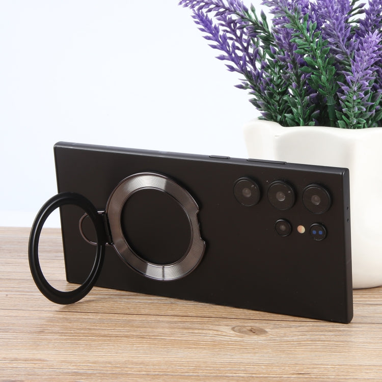 Metal Folding Desktop Phone Bracket(Black) - Ring Holder by buy2fix | Online Shopping UK | buy2fix