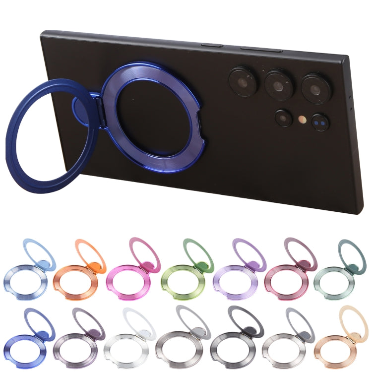 Metal Folding Desktop Phone Bracket(Dark Purple) - Ring Holder by buy2fix | Online Shopping UK | buy2fix