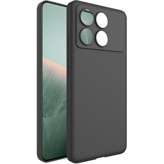 For Xiaomi Redmi K70E 5G imak 0.7mm Ultra Thin Ripple Texture Phone Case(Black) - Xiaomi Cases by imak | Online Shopping UK | buy2fix