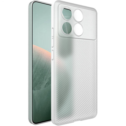 For Xiaomi Redmi K70E 5G imak 0.7mm Ultra Thin Ripple Texture Phone Case(Transparent White) - Xiaomi Cases by imak | Online Shopping UK | buy2fix