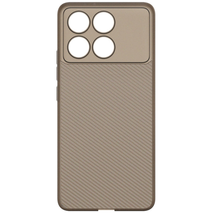 For Xiaomi Redmi K70E 5G imak 0.7mm Ultra Thin Ripple Texture Phone Case(Transparent Black) - Xiaomi Cases by imak | Online Shopping UK | buy2fix