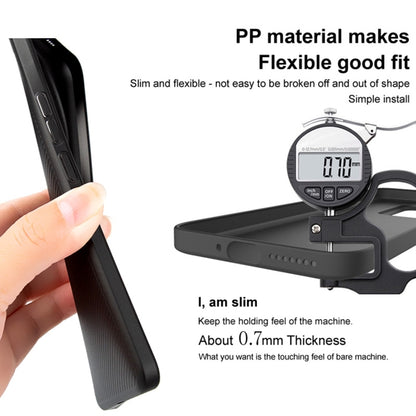 For Xiaomi Redmi K70E 5G imak 0.7mm Ultra Thin Ripple Texture Phone Case(Transparent Black) - Xiaomi Cases by imak | Online Shopping UK | buy2fix