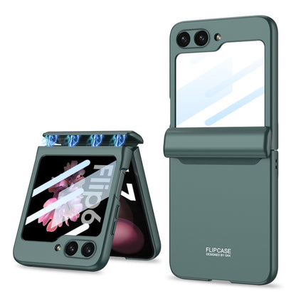 For Samsung Galaxy Z Flip6 / Flip7 FE GKK Integrated Magnetic Full Coverage Folding Phone Case(Green) - Galaxy Z Flip6 5G Cases by GKK | Online Shopping UK | buy2fix