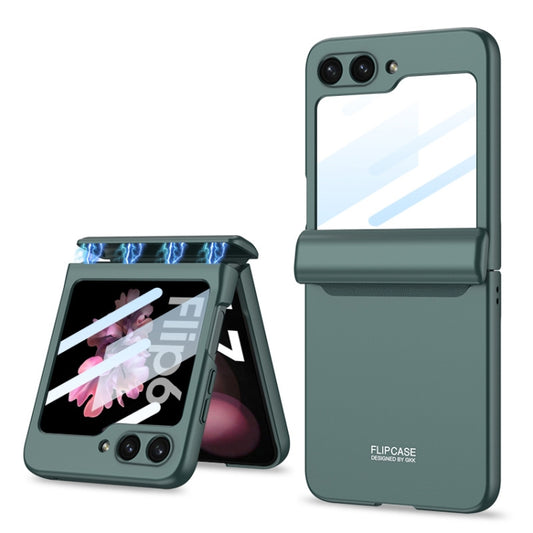 For Samsung Galaxy Z Flip6 / Flip7 FE GKK Integrated Magnetic Full Coverage Folding Phone Case(Green) - Galaxy Z Flip6 5G Cases by GKK | Online Shopping UK | buy2fix