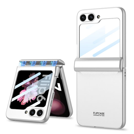 For Samsung Galaxy Z Flip6 / Flip7 FE GKK Integrated Magnetic Full Coverage Folding Phone Case(Silver) - Galaxy Z Flip6 5G Cases by GKK | Online Shopping UK | buy2fix