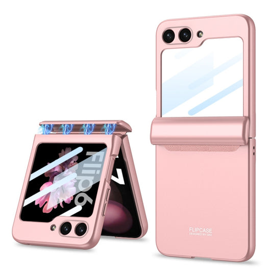 For Samsung Galaxy Z Flip6 / Flip7 FE GKK Integrated Magnetic Full Coverage Folding Phone Case(Pink) - Galaxy Z Flip6 5G Cases by GKK | Online Shopping UK | buy2fix