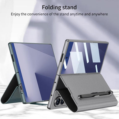 For Samsung Galaxy Z Fold7 5G GKK Integrated Flip Leather Case with Pen Slotm, Stylus Not Included(Black) - Galaxy Z Fold7 5G Cases by GKK | Online Shopping UK | buy2fix