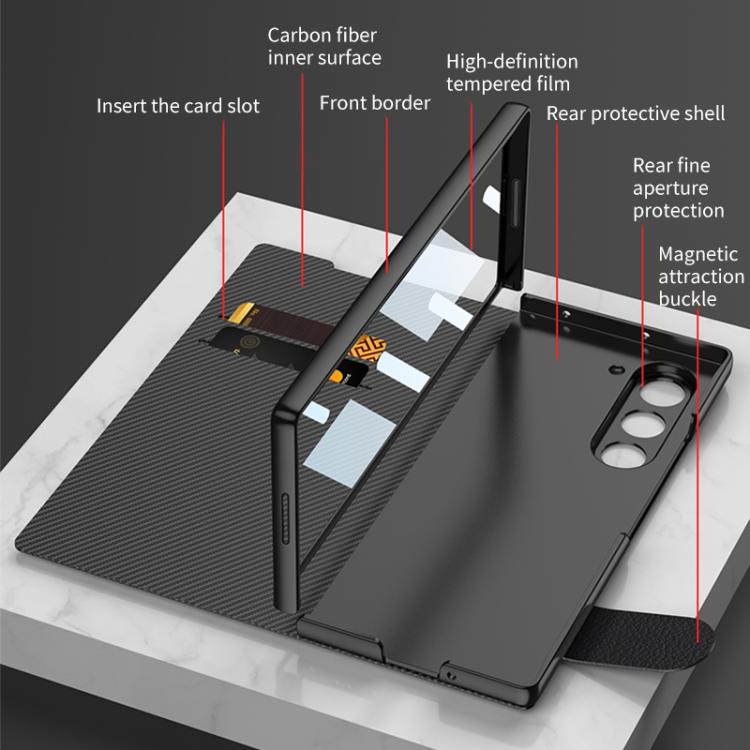 For Samsung Galaxy Z Fold7 5G GKK Integrated Flip Leather Case with Pen Slotm, Stylus Not Included(Silver) - Galaxy Z Fold7 5G Cases by GKK | Online Shopping UK | buy2fix