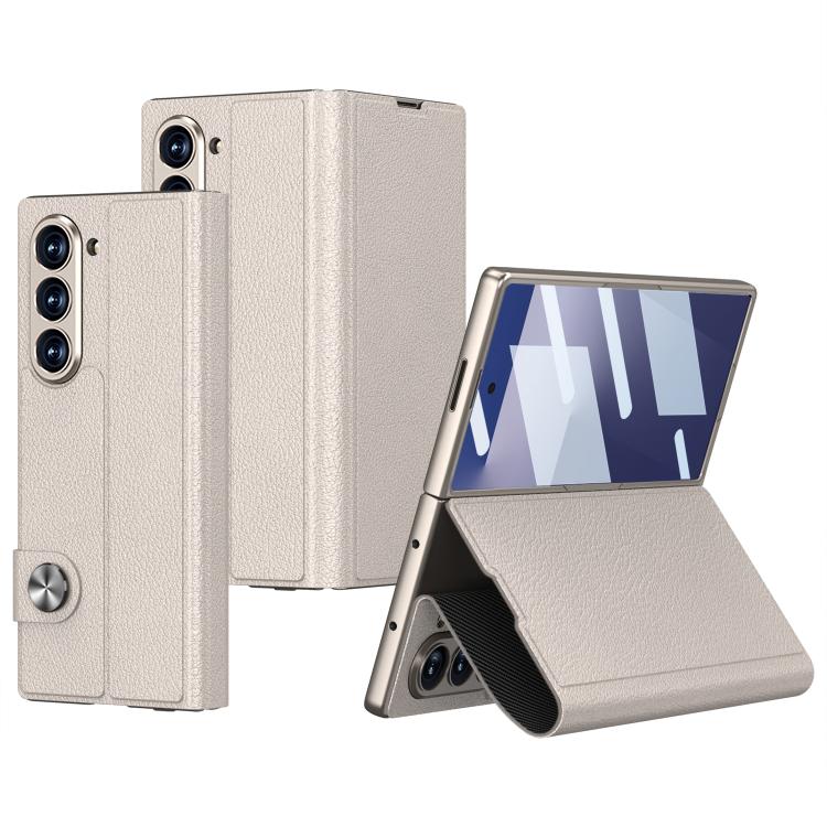 For Samsung Galaxy Z Fold7 5G GKK Integrated Flip Leather Phone Case(Titanium Grey) - Galaxy Z Fold7 5G Cases by GKK | Online Shopping UK | buy2fix