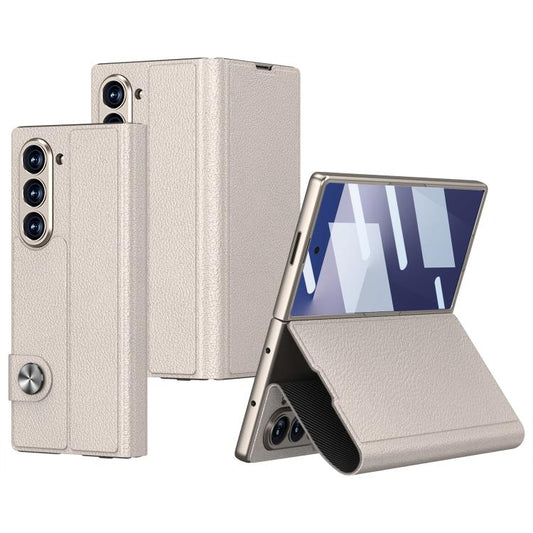 For Samsung Galaxy Z Fold7 5G GKK Integrated Flip Leather Phone Case(Titanium Grey) - Galaxy Z Fold7 5G Cases by GKK | Online Shopping UK | buy2fix