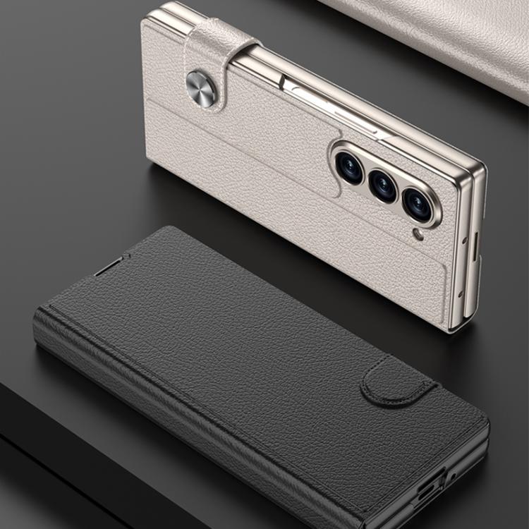 For Samsung Galaxy Z Fold7 5G GKK Integrated Flip Leather Phone Case(Titanium Grey) - Galaxy Z Fold7 5G Cases by GKK | Online Shopping UK | buy2fix