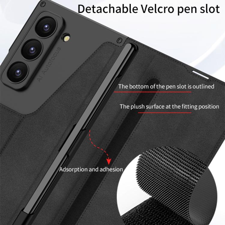 For Samsung Galaxy Z Fold7 5G GKK Integrated Armor Flip Leather Case with Pen Slot, Stylus Not Included(Green) - Galaxy Z Fold7 5G Cases by GKK | Online Shopping UK | buy2fix