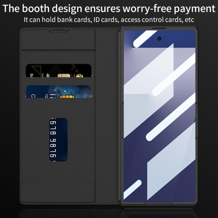 For Samsung Galaxy Z Fold7 5G GKK Integrated Armor Flip Leather Case with Pen Slot, Stylus Not Included(Titanium Grey) - Galaxy Z Fold7 5G Cases by GKK | Online Shopping UK | buy2fix
