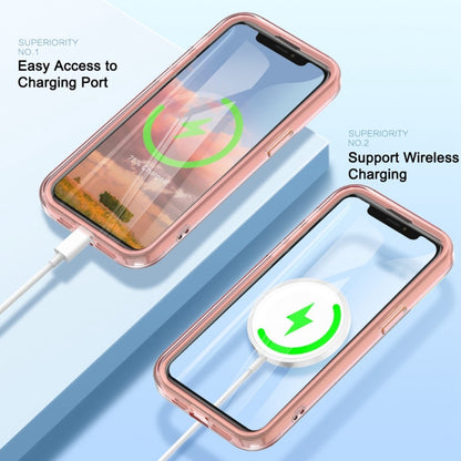 For iPhone 12 Pro Max Colorful MagSafe Magnetic PC Hybrid TPU Phone Case(Pink) by buy2fix