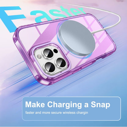 For iPhone 16 Pro Max Colorful MagSafe Magnetic PC Hybrid TPU Phone Case(Dark Purple) by buy2fix