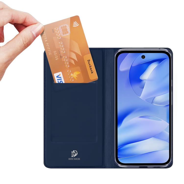 For Google Pixel 9a DUX DUCIS Skin Pro Series Horizontal Flip Phone Leather Case(Blue) - Google Cases by DUX DUCIS | Online Shopping UK | buy2fix
