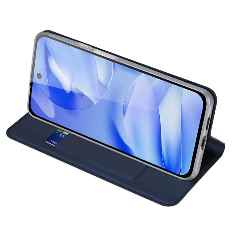 For Google Pixel 9a DUX DUCIS Skin Pro Series Horizontal Flip Phone Leather Case(Blue) - Google Cases by DUX DUCIS | Online Shopping UK | buy2fix