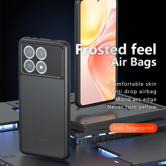 For Xiaomi Redmi K70 Pro / K70 Armor Precise Hole PC Hybrid TPU Phone Case(Frosted Black) - Xiaomi Cases by buy2fix | Online Shopping UK | buy2fix