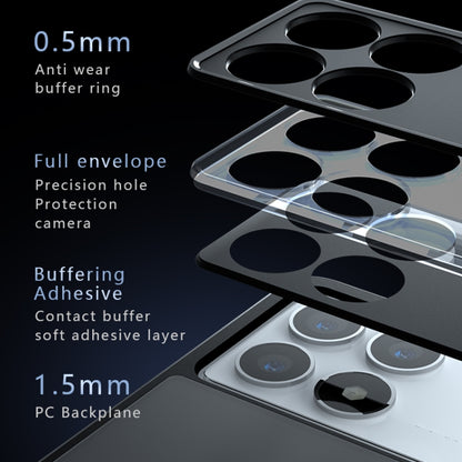 For Redmi K70 Pro / K70 Armor Precise Hole PC Hybrid TPU Phone Case(Transparent) - Xiaomi Cases by buy2fix | Online Shopping UK | buy2fix